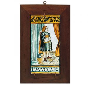 Mattonella con cornice in legno Arte-e-mestieri4 - ME-AVV-CORN