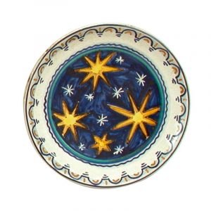 Piatto tondo con stelle