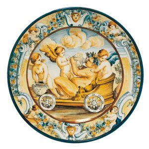 Piatto istoriato "Bacco con amorini" Aulica15 - PTI-ST-9