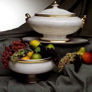 Zuppiera ovale con piatto