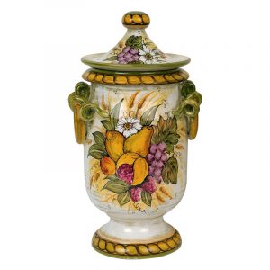Vaso a calice con torciglioni
