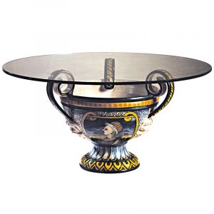 Tavolo da sala con Vetro Orsini-colonna3 - OC-27