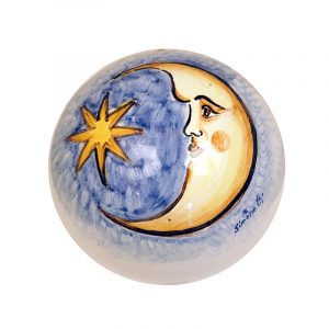 Pallina-di-Natale-in-ceramica-di-Castelli-"Sole-fondo-azzurro"-sole-PH-05-cm.8-10