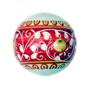 Pallina-di-Natale-in-ceramica-di-Castelli-"Sole-fondo-azzurro"-sole-PH-17-cm.8-10