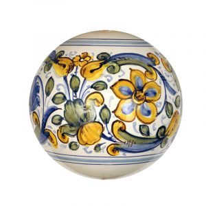 Pallina-di-Natale-in-ceramica-di-Castelli-"Sole-fondo-azzurro"-sole-PH-43-cm.8-10