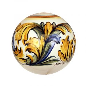 Pallina-di-Natale-in-ceramica-di-Castelli-"Sole-fondo-azzurro"-sole-PH-44-cm.8-10