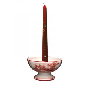 Lampada bassa "paesaggio rosso" con paralume
