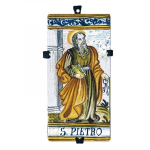 Mattonella in ceramica dei santi