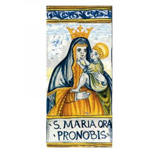 Mattonella in ceramica dei santi