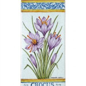 Mattonella in ceramica "Botanica" Crocus