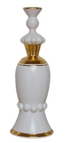 Fanciulla d'Abruzzo in ceramica "White Golden"