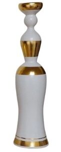 Fanciulla d'Abruzzo in ceramica "White Golden"